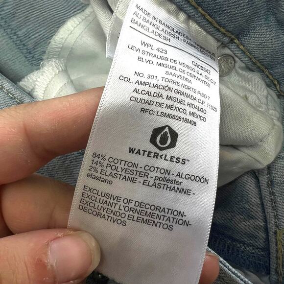 Denizen Levis Jeans Womens 8 Mid Rise Boyfriend Distressed Denim Pants - Picture 7 of 8